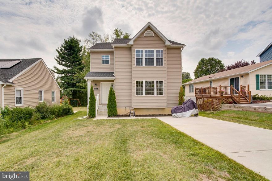 This 3 year old  home is ready for you to enjoy the new year in it!  It is energy efficient with a 2 zone HVAC. Spacious open floor plan with rooms that flow on the main level. solid Hardwood flooring throughout the main level. A Living room/Dining room/Family room/Half bath and laundry all conveniently on the first floor.  The kitchen has 42"cabinets, granite countertops, island, and stainless steel appliances all convey. The upper level has 4 carpeted bedrooms and a hall bath with granite and tile. The master suite is a generous size with a walk in closet and master bath with dual sinks with granite countertop. The basement is the full length of the house and open space to use as you please. The backyard is open and flat-ready for your entertaining ideas. There is a concrete driveway  for your off street parking. No HOA. Close to Light rail, Amtrack/MARC, BWI,  895/295/695 you can be anywhere in minutes!