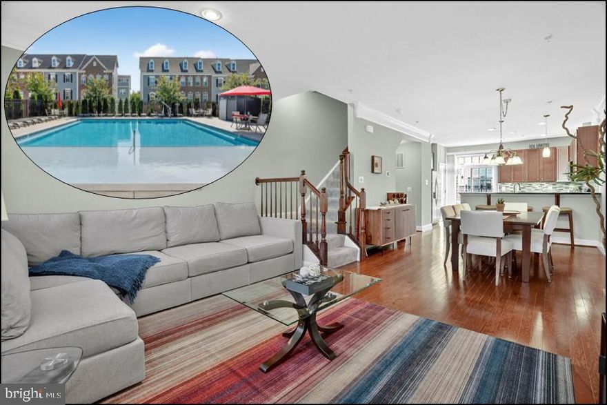 Discover this stunning 3-level townhome in the desirable Shipley's Grant community, where high-end upgrades and thoughtful details meet generous space to accommodate all your needs. As you step through the charming front porch, you are greeted by a welcoming foyer that sets the tone for this stylish residence.

The entry level features a bright home office or potential bedroom, complete with abundant natural light. This floor also includes a convenient full bath and direct access to the one-car garage, enhancing the home's functionality.

The main living level impresses with rich hardwood floors and a sophisticated dining room leading you into a cozy living room perfect for relaxation. The open-concept dining area seamlessly connects to a well-equipped kitchen, boasting 42” cabinetry, granite countertops, a separate storage pantry, and stainless steel appliances, including a gas range. The ample breakfast bar provides additional seating, while a door opens to a lovely balcony—an ideal spot to unwind after a busy day.

As you ascend to the upper floor, you’ll find your primary suite, a spa-like sanctuary featuring a spacious walk-in closet and an updated bath with a double sink vanity, soaking tub, and a frameless glass-enclosed shower. This level also includes an additional bedroom, a full bath, and a laundry room, combining ease and functionality.

Conveniently located near shopping, dining, and major highways, Shipley's Grant offers an array of amenities, including two pools, a community clubhouse for events, and fun activities like Food Truck Fridays. This townhome embodies the perfect blend of community, style, and convenient living.  Don't miss the opportunity to see this exceptional home—schedule your visit today!