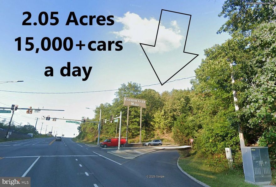 Great 2.05 acre corner site @ signalized entrance to WalMart/CCMall and Aldi - Access from Winchester Road, possibly mall entrance with permission. Site plan prepared for Small Quick Service Restaurant with 20 parking spaces and 12 car drive through cue. Beside Suburban Studios Hotel. Great for car wash, QSR, Auto Parts, Fast Casual, Hotel/Motel or other retail.