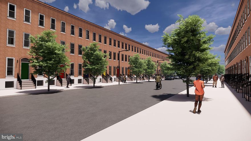 INTRODUCING UPTON GATEWAY - MAKE HOME OWNERSHIP A REALITY! 38 LUXURY RENOVATIONS WITH TONS OF BUYING INCENTIVES THAT MAKE OWNING A HOME MORE AFFORDABLE THAN RENTING! Standard features include 3 finished levels, wood floors throughout the main level and hallways, carpet in bedrooms, kitchens with 42" cabinets, Frigidaire ss appliance package, and granite counters. Main level with an open floor plan featuring a spacious living room, separate dining area, and kitchen, upper level Primary bedroom suite with full bath and walk-in closet and a 2nd bedroom with a hall bath and bedroom level laundry, 3rd level with 3rd bedroom and a family room, and 2 car off street parking! Tons of buying incentives including 10K Vacants to Values grant, 25K Live Near You Worship Grant, and a $2,500 lender credit when you use the preferred lender!