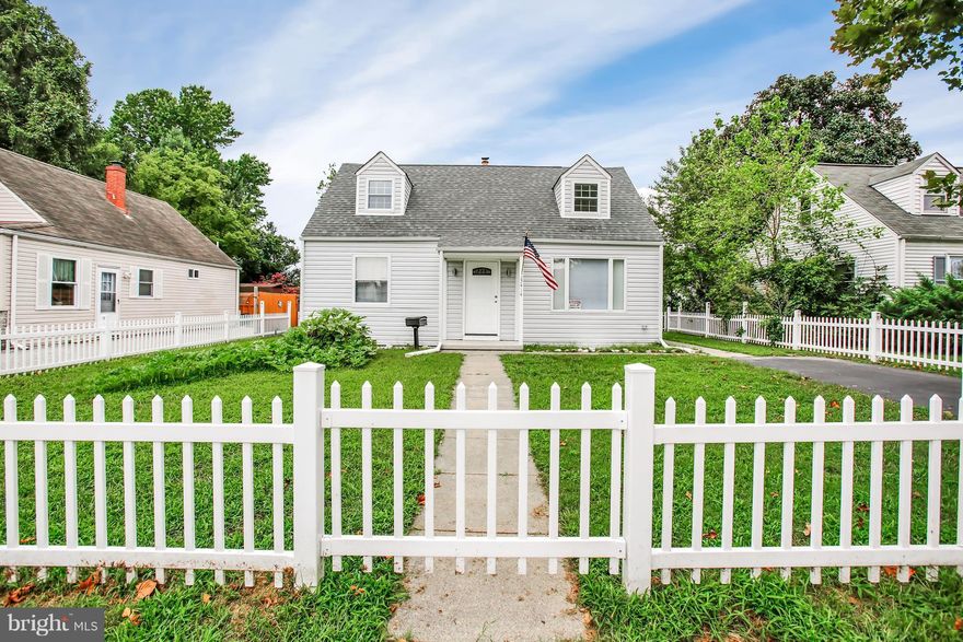 Beautiful Cape Cod eat in kitchen,Separate  dinning all ceramic floor tile and Top, Brand new Central air, new plumbing pipes, two bedrooms on the main floor level and two bedrooms up stairs, two full births, specious  basement option for rooms, large fenced yard for family enjoyment. Front fenced yard for private car parking. Stop by to see by yourself.