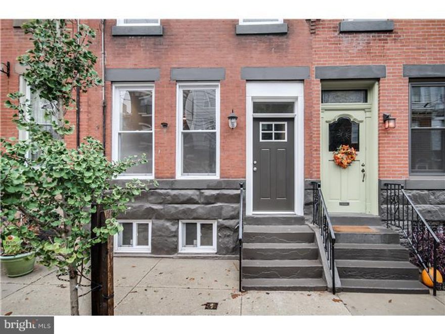 Remarkably renovated 3 bedroom property in the very desirable Fishtown Area. Walk into the open floor plan with new hardwood floors through-out leading into your admirable kitchen with new cabinets to compliment the beautiful granite countertops. All new stainless steel appliances to compliment the tile & glass back splash. Upstairs you will find 3 larger sized bedrooms and a modern bathroom with his and her vanities. 10 year tax abatement. Seller is a licensed Broker in PA.