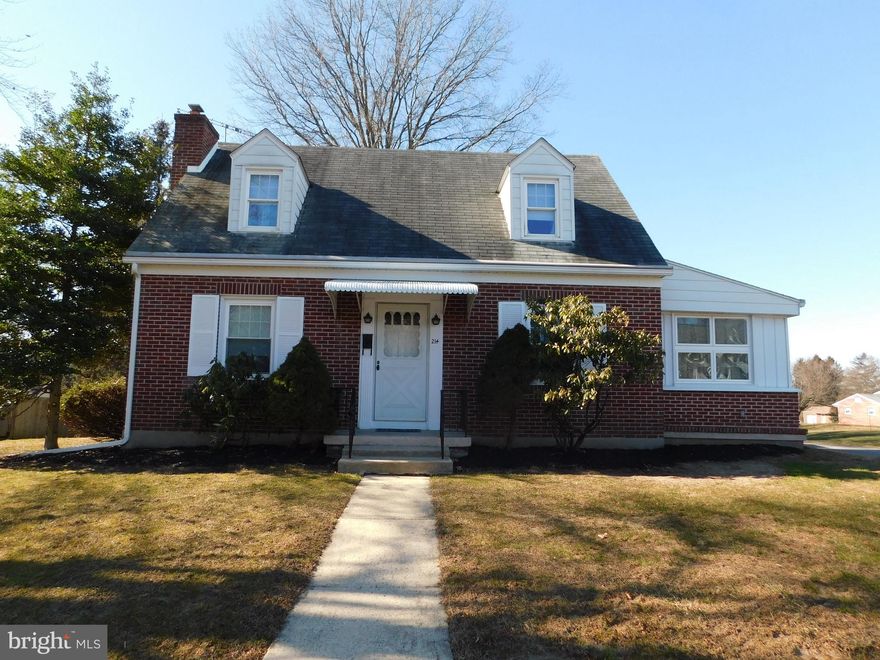 This brick cape cod home in the Borough is so quaint & homey with gas fireplace and hardwood floors. Great curb appeal from the wide street, level lot with nice back yard and 2 car brick garage.