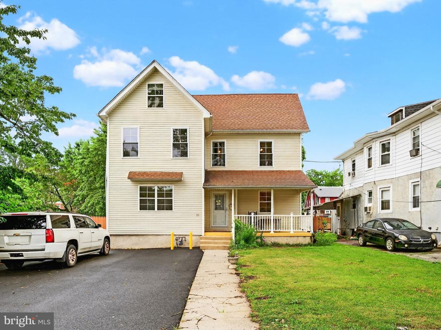 Great news! The sellers spruced it up and sweetened the deal! The sellers have added a $2500 CREDIT that can be used toward buyer's closing cost or custom upgrades of their choice!

Step inside this one-of-a-kind, oversized 4-bedroom farmhouse style beauty, the only single-family home on the block and the largest by far. Bursting with charm, character, and endless possibilities, this home offers the space and personality you’ve been searching for.

From the moment you arrive, the inviting, well-maintained front porch sets the tone for the warmth and comfort found throughout. The grand living room welcomes you with an open, airy feel that’s perfect for entertaining, relaxing with family, or cozy movie nights. Just beyond, the formal dining room offers the perfect setting for holiday gatherings, family dinners, and everything in between.

The kitchen features custom cabinetry, sleek ceramic tile flooring, and sparkling countertops that blend both style and functionality. Upstairs, the second floor boasts three bright and spacious bedrooms, each with generous closet space. The third floor adds even more flexibility, with a fourth bedroom and a bonus space that can easily serve as a fifth bedroom, game room, creative studio, or home office, the choice is yours.

This home has been thoughtfully updated with a new blacktopped driveway that fits at least four cars, a brand-new hot water tank (2024), and a newer HVAC system to keep you comfortable year-round. Conveniently located just off the living room is a powder room and easy access to your private rear deck, which leads to a massive backyard oasis. Out back, you’ll find an extra-large shed with working electric (two outlets) and even a refrigerator—perfect for backyard entertaining or extra storage.

And yes, there’s a pool! Ideal for summer fun, weekend BBQs, and creating lasting memories with family and friends.

This is not your typical Glenolden home. With its generous  layout, modern updates, and unmatched charm, it’s a rare gem you won’t want to miss. Come see it for yourself, your perfect home awaits!