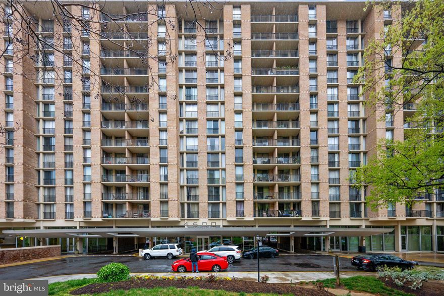 Rarely available! Spacious and immaculately updated 2-bedroom, 2-bathroom, 2-parking space condo on the top floor of the Carlton! This is a must-see! The kitchen and both bathrooms are completely updated with tasteful appeal. Stylish new LPV flooring installed throughout living area and bedrooms. You’ll love the beauty and utility of the built-in cabinets/ bar in the dining area. From the sliding glass doors and spacious 12th floor balcony you’ll enjoy spectacular views of the stream below and of south Arlington all year round. This is a pet-friendly building with many amenities including tennis courts, Olympic sized pool, gym with saunas, facility/ meeting room, and 24-hour concierge! All Utilities are included in the Condo fee. Easy walk to the restaurants and shops on Columbia Pike or to Shirlington Village and Shirlington dog park. Love to bike? You'll be able to choose from the W&OD Bike Trail and the Four Mile Run Bike Trail both of which are adjacent to the building! This home comes with 2 parking permits, and bike permits if needed, plus available rental storage units on site. Easy commute to D.C. and NoVa.