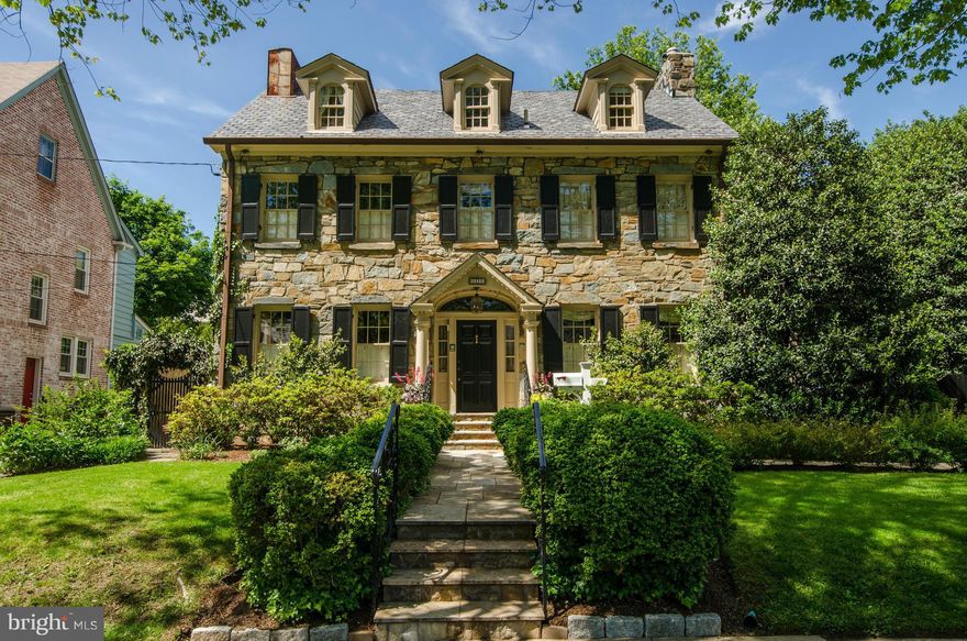 New price! Stately stone Colonial - updated & expanded to include gourmet kitchen/breakfast rm/family rm & lux master suite.  Grand formal rooms, inviting casual spaces open to gardens, space for home office, nanny suite. 4 finished levels, high ceilings, stunning architectural details. Ideal location -walk to downtown Bethesda, Friendship Heights, Norwood Pk, & Somerset Elem.