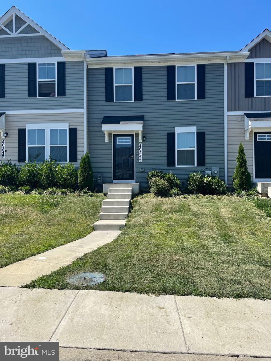 Lovely townhome in a great location, close to PAX, shopping, restaurants and much more! Family room, kitchen and powder room on main level, 3 beds and 2 full baths on third level. Master bedroom has walk in closet. Washer and dryer on upper level. Basement is perfect for storage and has a very large open space. Kitchen features island and stainless steel appliances. Gorgeous deck with automatic lights on the back of the house. Freshly painted with new carpet and kitchens floors.  A minimum of 630 credit score is acceptable.