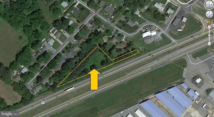 1 acre parcel located within the Queenstown town limits. Zoned highway commercial. 4 water/sewer allocations included. Call office for list of permitted uses. 662 feet of highway frontage (Rt 301). Near Royal Farms. Access from Melvin Ave. Sign on property.