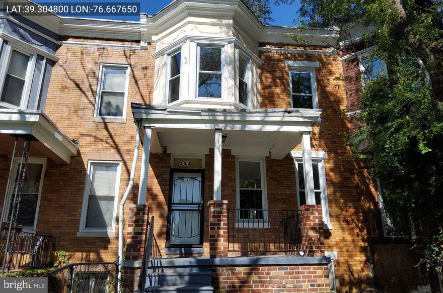 Investment opportunity in Rosemont area of West Baltimore! Four big bedrooms plus a basement. Privacy fenced back area!