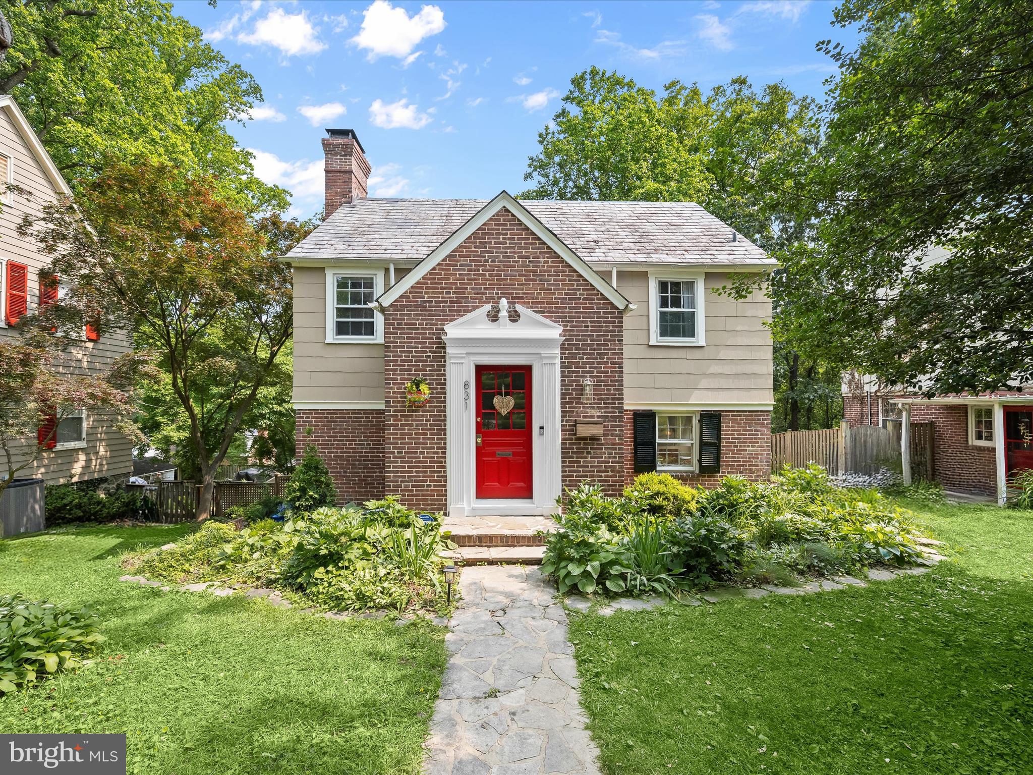 Nestled in the historic Hunting Ridge neighborhood, this three bedroom home offers charm inside and out, surrounded by lush greenery and mature trees. Hardwood floors and upgraded lighting add warmth throughout, beginning in the inviting living room with its cozy wood-burning fireplace. French doors in both the living and dining rooms open to a patio that overlooks the fully fenced backyard and tranquil parkland beyond. The brand new kitchen features quartz countertops, a navy tile backsplash, stainless steel appliances, and soft-close 42” cabinets. Hardwood flooring continues upstairs, leading to three comfortable bedrooms and a beautifully updated full bathroom with a tiled tub-shower, linen closet, and stylish accent flooring. Downstairs, the unfinished lower level includes laundry, storage space, and a half bathroom. A detached one-car garage with electricity offers added flexibility and is perfect for a gym, workshop, or creative studio. Step outside to enjoy the peaceful surroundings, where the sounds of nature and the beauty of the landscape create a perfect setting for relaxation or outdoor gatherings. Recent improvements include kitchen and bathroom renovations, fresh paint throughout, upgraded electrical in most rooms, new lighting fixtures and more. Additionally, within the past three years upgraded infrastructure include fiber optics, water lines/mains, and natural gas lines. Located in Hunting Ridge, one of Baltimore’s CHAP’s historic districts, this home enjoys the serenity of nearby Gwynns Falls/Leakin Park, with over 1,000 acres of woodland and the second-largest urban forest in the U.S. Whether you are looking for a quiet nature walk or a quick commute, you will find both at your doorstep, with downtown Baltimore, major highways including I-70, I-95 and I-695, BWI Airport, and Amtrak and MARC trains nearby. It is a lifestyle that feels tucked away, yet effortlessly connected.