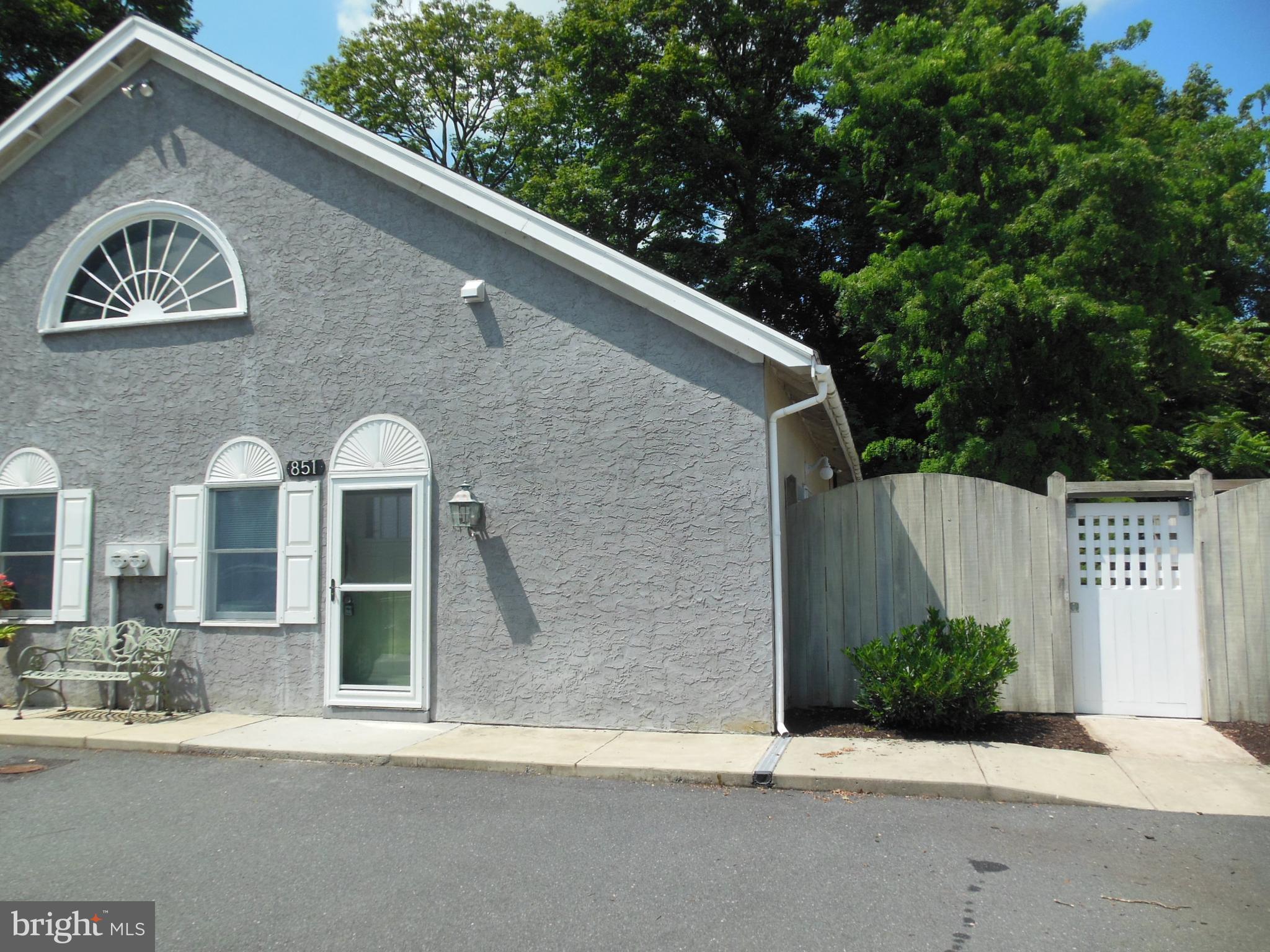 Lovely one level twin apartment in Honey Brook Boro . Two Bedrooms and one full bath with tub. Full eat-in kitchen with all newer appliances. Refrigerator included. Dishwasher, electric stove, and range hood vented to outside, and garbage disposal. Spacious living room with cable hook-up and coat closet. Nice Laundry area with Washer and dryer included. Electric baseboard heat and newer electric hot water heater. Door off Living Room to large fenced-in court yard for your grilling and warmer weather lounging. This is a real bonus! Central Air to boot! Rent includes water and sewer fees. Owner will plow driveway with any snow over 4 inches. $40 application fee, Good Credit, background check and proof of income required. Call for details!
