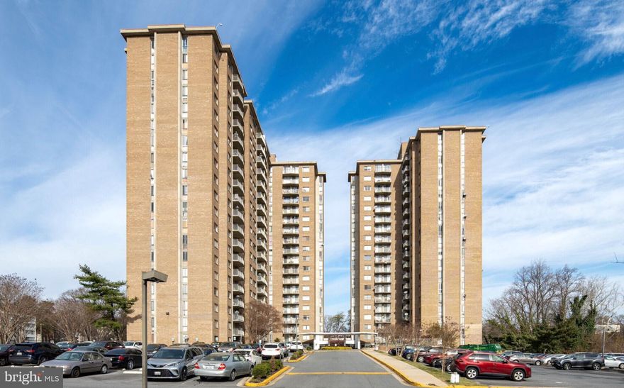 Renovated and beautiful condo. Brand new floors. The building has many amenities: 24-hour Concierge, Pool, Gym, Tennis Court, Basketball Court, Convenience Store, Social/Party Room, multiple laundry rooms... see for yourself! Best Location! Very Convenient. The building is next to public transportation and close to I495, I95, ICC200, I270, 295 BW Parkway, University of Maryland, College Park, and so much more... Excellent opportunity to own a spacious two-bedroom, two-bath condo in a high-rise apartment complex. The Condo complex offers a concierge, exercise room, community pool, and multiple community laundry rooms. This condo was remodeled this year, 2023! The kitchen has new cabinets with new granite countertops. Wood flooring is throughout the condo, it's freshly painted, and  on the  17th-floor  with balcony. The condo fees include all utilities. There is a laundry room on the same floor and plenty of parking (including for visitors). This condominium is a short walk from public transportation, a few minutes from White Oak Plaza, and close to the I-495 Beltway, Metro transportation, and Major Local Highways. Pet friendly, too!