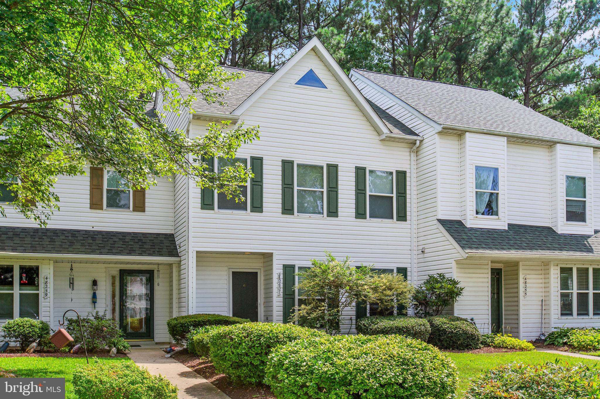 Looking for a place that just feels right the second you walk in? Welcome to 48257 Picketts Harbor Court!
This townhouse is in such a peaceful setting close enough to everything (literally minutes from Pax River Navy Base), but still quiet and walkable. You can hop on your bike or take a stroll to the water nearby.
Inside, the open living room has such a cozy vibe, and the kitchen and dining area are combined for ease. Upstairs, the bedrooms are all spacious, and the bonus third-floor room with skylights just feels like a happy surprise, perfect for an office, guest space, or even a creative studio.
The big stuff is already taken care of for you: the roof is only a few years old, and the HVAC is brand new. If you’re Navy or DOD, you’re practically at Gate 3, and it doesn’t get more convenient than that.