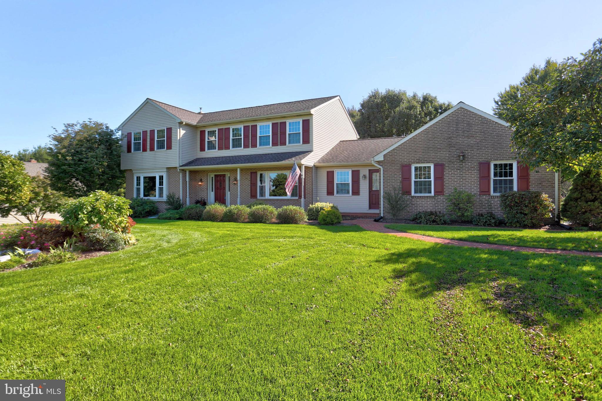 Spacious 4 bedroom, 2.5 bath, two story home situated on a .96 acre level lot.  27'x14' Florida Room with cathedral ceiling and skylights.  First floor Office/Study with outside entrance.  Living Room with 9' ceiling height.  Kitchen opens into Family Room with brick fireplace.  Finished basement Recreation Room.  Convenient location to Reidenbaugh Elementary School, Lititz-Lancaster, shopping, and restaurants.