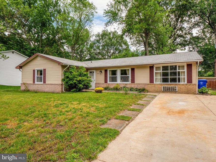 **MULTIPLE OFFERS RECEIVED ALL OFFERS DUE 6/3/20 AT 5PM**One level living with over 1,700 SQFT of living space! This home has been well maintained and loved by the same owner/family for over 50 years! Complete with 3 bedrooms, 1.5 bathrooms, living room, family room, dining room in the kitchen huge back yard which is perfect for entertaining or relaxing all in a sought after neighborhood in walking distance to the elementary school, the park shopping and dining. Close to public transportation, 301, RTE 5, Indian Head Naval Base & DC. The electric heat pump is 2 years old and the water heater is gas. **ROOM SIZES ARE ESTIMATED**