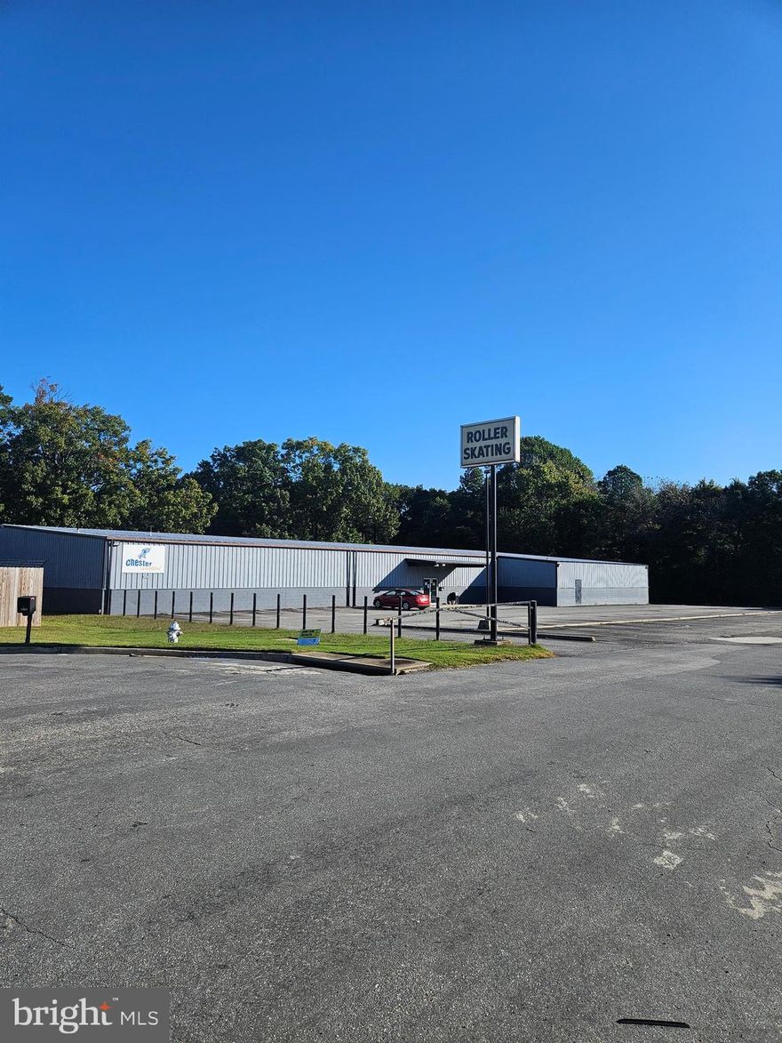 Operating Roller Skating Rink and two lots included in sale.  Very successful business and sold turn key.  Great location just off route 95 and route 1, Lots of other uses are permitted, Industrial, hotel, food sales, etc.