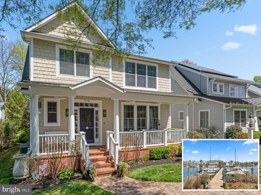Discover amazing coastal charm in this stunning craftsman-style residence nestled in the heart of Eastport. Situated just a few houses from the waters of Back Creek, this exceptional property offers over 4,200 finished square feet of meticulously designed living space, blending sophisticated style with the relaxed ease of Annapolis living. You'll be immediately captivated by the luxury designer finishes found around every corner of this remarkable home. The main level offers a traditional yet open floor plan, seamlessly connecting the chef-inspired kitchen to the great room where the fireplace offers a warm ambiance and elegant tray ceilings add architectural interest and height. The formal dining and sitting rooms are perfect for entertaining both great parties or more intimate gatherings. Culinary enthusiasts will delight in the gourmet kitchen, featuring breathtaking quartzite countertops, sleek white cabinetry, and top-of-the-line stainless steel appliances. The home offers four generously sized bedrooms and three and a half bathrooms. The primary suite is a true sanctuary with a spa like bathroom complete with luxurious fixtures and finishes and generously sized walk in closet. A bedroom level walk in laundry room offers function and convenience. Ideal for multi-generational living or accommodating guests, the lower level features a thoughtfully designed in-law or au pair suite with a separate entrance for ultimate privacy, offering a kitchenette, living room, full bathroom and spacious bedroom plus separate laundry. The detached two-car garage provides coveted off-street parking and offers an abundance of storage space above. Embrace the quintessential Eastport lifestyle with effortless access to vibrant restaurants, shops and plentiful festivals all just a leisurely stroll away. Eastport's water privileged Parkwood neighborhood offers residents a marina with slips, ramp, kayak storage racks and a picnic area all overlooking Back Creek, just a few houses away! Schedule your private tour today!