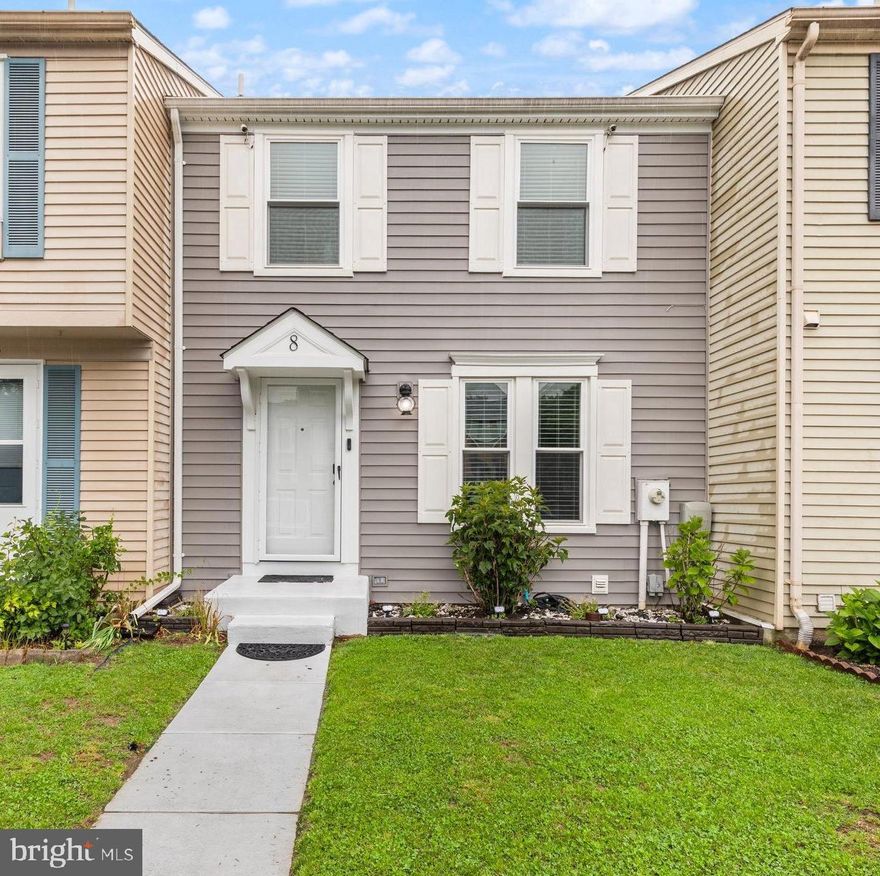 A new opportunity has come calling for the current owner, who now needs more space for a growing home business, presenting a unique opportunity for you to own a beautifully updated townhouse in the desirable Perry Hall/White Marsh community. This home has been thoughtfully renovated and meticulously maintained. Major updates began in the fall of 2020 with a new roof, new siding, new entry and sliding doors, and the addition of a full bathroom. Between 2021 and 2022, luxury vinyl plank (LVP) flooring was installed throughout the main living areas, and the basement was upgraded with Merola Hexatile porcelain tile. Both staircases were updated from carpet to solid wood or wood composite steps, adding a modern and durable touch. Two full bathrooms were completely renovated down to the studs for enhanced insulation and leak prevention, now featuring all-new plumbing and elegant marble tile finishes. The kitchen is well-appointed with quartz countertops, stainless steel appliances, and a built-in water filtration system for clean, fresh drinking water. New pipes in the bathrooms and kitchens were also installed to improve water pressure. From 2023 to 2024, the home saw further upgrades with new windows installed throughout, and the original wooden deck was replaced by low-maintenance composite decking, designed for durability and long-term peace of mind. Step outside to enjoy a fully fenced backyard with a new stamped concrete patio, perfect for hosting gatherings or relaxing movie nights under the stars. A large Suncast Modernist shed—matching the home’s exterior—provides ample storage space. Additional upgrades include a new water heater,  HVAC system, and a new sump pump, ensuring the home is move-in ready and built to last. The finished basement also includes a dedicated home office, ideal for remote work or creative projects. Community pool membership available! Schedule your tour today!