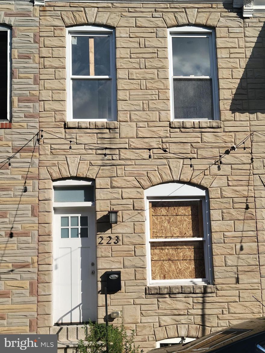 Wow—what an opportunity in Patterson Park! Fully renovated in 2016, this 2-bedroom, 2-bath townhome offers modern living in one of Baltimore’s most vibrant and convenient neighborhoods. The open-concept main level features an upgraded kitchen with granite countertops, stainless steel appliances, and a center island—perfect for entertaining or everyday living. Upstairs, the spacious primary suite includes a private ensuite bath, while the second bedroom and full hall bath offer great flexibility for guests, roommates, or a home office.

The home has been vacant for a few months and will need some repairs, but the bones are fantastic and the value is clear. Original renovation details remain throughout, and much of the work needed is cosmetic—ideal for a buyer looking to build instant equity.

Just a few blocks above Patterson Park and close to Johns Hopkins Hospital, this location offers easy access to downtown, Canton, Fells Point, and major commuter routes. Windows are currently boarded for security, and the property’s contents convey.

Sold strictly as-is. A smart investment, a perfect project, or a chance to own in one of Baltimore’s hottest areas—don’t miss it!