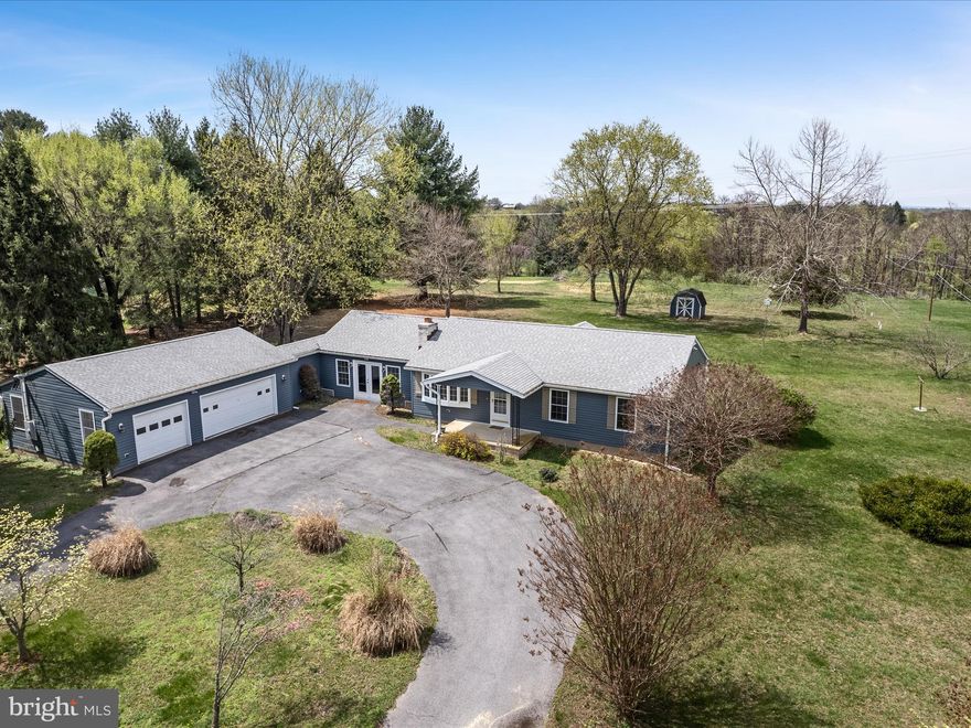 Spacious, versatile, and set on 1.78 open acres, 335 Treeline Drive offers room to spread out—indoors and out—with thoughtful features for multi-generational living or everyday convenience. A circular driveway welcomes you home to true one-level living, complete with an oversized 3-car garage and built-in workshop.
Inside, hardwood floors run through the main living spaces, including a large family or dining room with a wood-burning fireplace and heatilator, a second living area for added flexibility, and a full laundry/mudroom off the kitchen with easy access to the backyard. The primary suite includes its own private bath, while two additional bedrooms share a hall bath with a jetted tub/shower combo.
Downstairs, a full walk-up in-law suite with private entrance offers incredible flexibility—featuring a second kitchen, spacious rec room, office space, LVP flooring, and a third full bath—ideal for guests, extended family, or rental potential.
Step outside to enjoy the wide-open views, large grassy lawn, and peaceful backyard with plenty of room to garden, play, or entertain. A storage shed adds convenience, and major updates are already complete with a new roof, gutters, and siding in 2022.
Just minutes from town, this property combines comfort, space, and adaptability—all in a quiet, country setting.