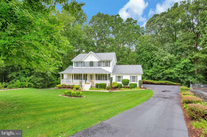 Wonderful Colonial home with  spacious front porch  and large back deck  to enjoy the sounds of nature. Inside is comfortable with a large country kitchen , separate dining room, family room with a gas fireplace and a separate office. Laundry room is also on the main level. Upstairs has 3 spacious bedrooms, the primary bedroom has a full bathroom with a soaking tub and a separate  shower. The full lower level is unfinished , waiting for your ideas. 2 car garage and paved driveway.