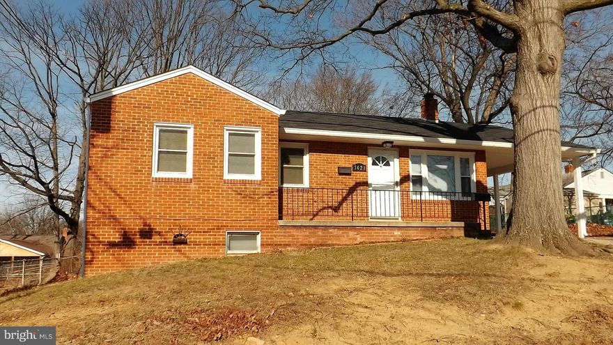 Back on Market. Buyer financing fell through. Priced Below Appraisal. Updated, Well Cared For 3 BR, 2.5 BA, All-Brick Rambler in Convenient Location. Finished Basement. Carport and Off-Street Parking. New Carpet, Kitchen Cabinets, Appliances and Painted. Newer roof, HVAC, Water Heater, Windows. Close to Shopping, Metro. Easy Commute to DC, AAFB, Bowling, NASA. Move-In Ready. Don't Miss This One!