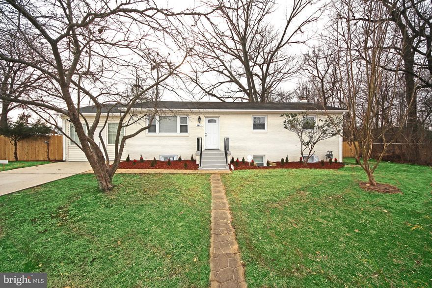 $ 10,000  CLOSING COST CREDIT TO BUYER!!! STUNNING 4/5 BEDROOM,  TWO PRIMARY SUITES WITH ATTACHED BATHROOMS, 3 FULL and 1 HALF  BATHS Home with Open Layout! MUST SEE: GOURMET KITCHEN WITH Hi-End Cabinets and ISLAND, STAINLESS STEEL APPLIANCES, French 3-Door Refrigerator, EXOTIC GRANITE, GLASS TILED BACKSPLASH. Living Room, and Dining Room  and Hallway with GLEAMING Floors, Chair-Rail, CUSTOM 2-Tone Paint and Fireplace in Living Room and Dining Room, Hi-End Light Fixtures Throughout plus Recessed Lighting. New Paint Inside and Outside, 6-Panel Doors.  ALL NEW BATHS with CUSTOM HI-END VANITIES and Mirrors, Lighting, EXQUISITE PORCELAIN TILED Walls and Floors. Large Family Room on Main Level with a separate Entrance and Walk out to Flat Fenced in Backyard. Lower Level has Rec Room with Fireplace, the 2nd PRIMARY Large Bedroom with ATTACHED FULL Bath, Plus In-Law Suite or Rental Suite/BONUS ROOM, Separate Large Laundry Room, Mechanical Room and HUGE Storage . NEW HVAC!! ONE YEAR HOME WARRANTY-Paid by the Seller at the Closing!