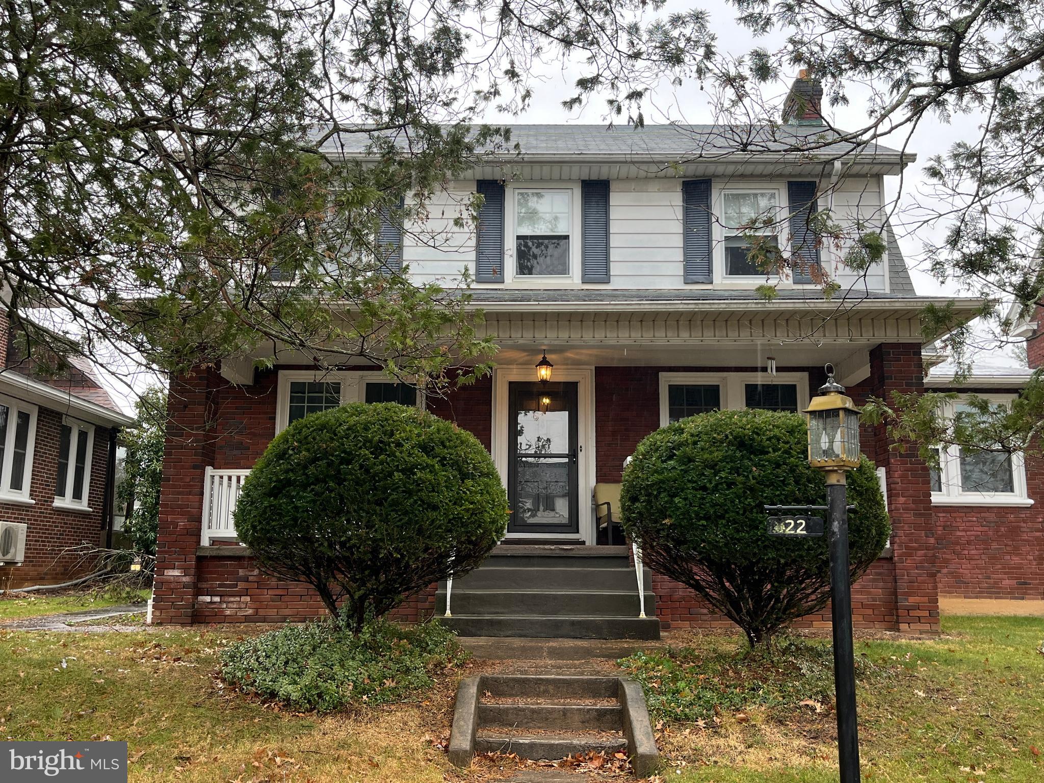 This Dutch Colonial home has hardwood flooring throughout and a functional wood burning fireplace in the living room. The first floor has a living room, den/office, dining room, kitchen and a small bathroom off the kitchen. The second floor has three spacious bedrooms and a full bathroom. The home has a two-car garage behind the house. The home also has a beautiful front porch and rear deck to enjoy the outdoors. Call today to schedule an appointment to see this beautiful home.