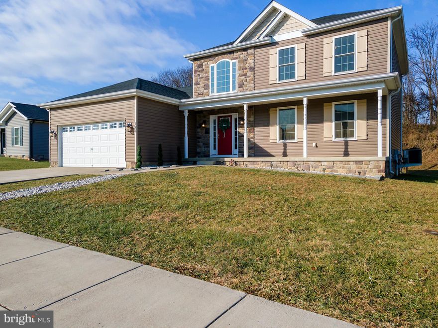 Located in the sought-after neighborhood of Red Hill within the lovely town of Hedgesville is
this gorgeous 4 bedroom 2.5 bath home.  Several upgrades included with this home  are the well-equipped gourmet kitchen, stainless steel appliances, granite countertops and  LVP flooring. The expansive basement provides room for growth with 1460 sq. ft. of unfinished space.  Commuting will be convenient with easy access to 81! Schedule a tour. Seller open to reasonable negotiations.