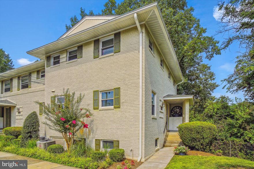 Remarkable Value. Unbeatable Location!  Check out the Virtual Tour!!  3 Bdrm, 3Bath, corner townhome in Bethesda Overlook!!  Maplewood/Alta Vista neighborhood of Bethesda.  Brand, spanking  NEW  JULY 2023 upgrades include:  gorgeous rear flagstone patio;  quartz countertop; stainless steel sink and disposal, light fixtures in an assortment of finishes- brushed brass, black, brushed nickel, and chrome;  two bathroom  vanities;  plumbing fixtures; rear outdoor hose bib; laundry sink; fresh paint, and refinished hardwood floors.   3 bdrms, 2 full baths upstairs.   Additional features include:  large lower level with a nice size den/office which includes another  full bathroom, fantastic flagstone patio (set in concrete) for outdoor entertaining and relaxing.  Convenient to:  Maplewood Park, Bethesda Trolley Trail, ride-on Bus line, metro, downtown Bethesda, 270/495.  Walter Johnson High school District.  Condo fee is $368.82 per month. This home sparkles pretty!