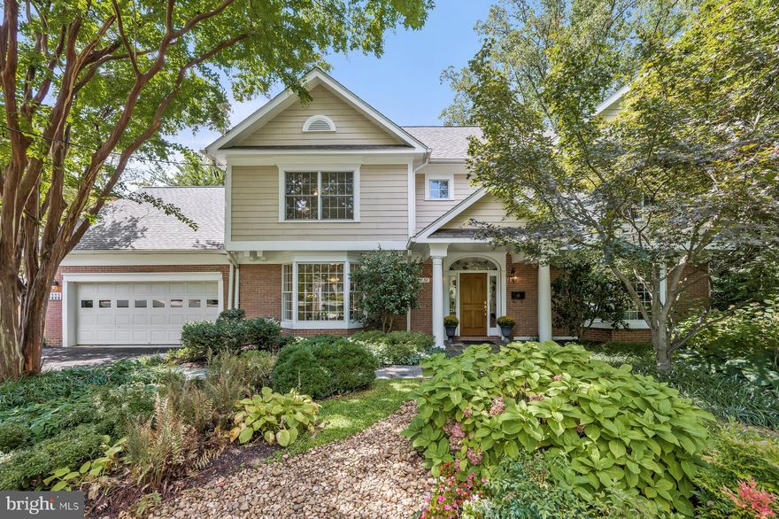 OPEN HOUSES CANCELLED. The home has gone under contract; thank you for your interest. This meticulously maintained, delightful 4 Bedroom/3.5 Bath center hall Colonial sits on a gorgeous 11,000 sq. ft. level lot in ENGLISH VILLAGE, one of the prettiest neighborhoods near downtown Bethesda.  This home manages to combine a sense of elegance and graciousness with a casual and flowing ambience, a perfect combination for today's lifestyle.  MAIN LEVEL HIGHLIGHTS include a large Kitchen open to a spacious Family Room and a wonderfully sunny Breakfast Nook, both of which offer double French Doors opening to a large, rear deck overlooking a gorgeous, private and professionally landscaped rear yard. The center hall entry is framed by a lovely Living Room and a spacious Dining Room; a wonderful Home Office sits adjacent to the Family Room, with the rooms sharing a double-sided gas fireplace. UPPER LEVEL HIGHLIGHTS include a Primary Suite with a large Bedroom (17’ x 17’), a 10’ tray ceiling and a large walk-in closet; three additional generous Bedrooms and two additional Full Baths. ADDITIONAL HIGHLIGHTS include a Lower-Level Rec Room, a large, walk-up Attic over the two car garage/potential 5th Bedroom, and an oversized two car Garage on grade level; extensive and exquisite landscaping, front and back, including thoughtful selections of perennial and native plantings; hardwood floors in all main areas (partially refinished 2023), freshly painted throughout (2023) and new carpeting in bedrooms. Walk/bike to downtown BETH, METRO, new MARRIOTT HDQTRS, Suburban Hospital and NIH-Walter REED NMMC. EZ access to DC & VA, 495 and 270. Metro 1.3 miles and Ride-On at the corner. WHITMAN Cluster