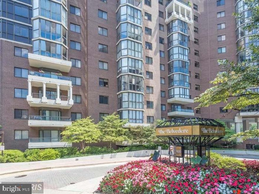 Located just a short walk from the Rosslyn Metro, The Belvedere is known for its large floor plans, resort-style living, and convenient urban location.  The 2 bedroom, 2 full bath Unit overlooks the Potomac River and the Monuments in Arlington.Amenities: Rosslyn Metro, The Continental Pool Lounge, Hillside Park, Dark Star Park, Belvedere Park, Heavy Seas Alehouse. There is large glass enclosed balcony that overlooks the River and gives incredible views all year round. Outdoor Pool, library, 24-hour concierge, Tennis, Fitness room, Convenience Store, Dry Clean drop-off and Club room are just some of the amenities that are available. 24/7 staffed Lobby desk,  Close to "National Landing" --Amazon's new Home conveniently located  nearCrystal City, Pentagon City and Potomac Yard.  National Airport. Lockbox is on door of home.