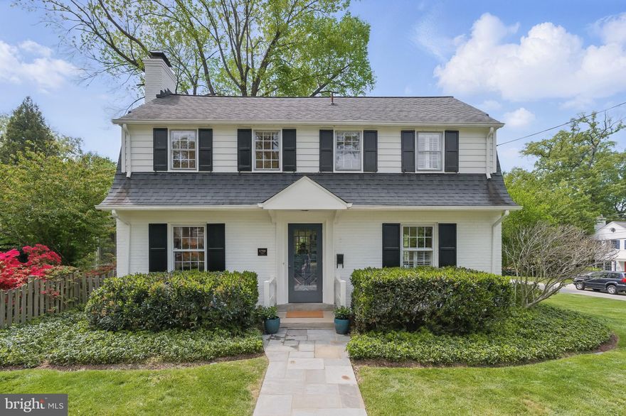 NEW LISTING!  Welcome to picture-perfect 5708 Harwick Road...A charming 3BR/3.5BA Colonial sited on a glorious corner lot that will delight at every turn. With thoughtful updates top-to-bottom, this happy home is ideal for gracious entertaining and comfortable living. Enjoy three finished levels, off-street parking, screen porch and the coveted yard.  The MAIN LEVEL features include: Sun-splashed LIVING ROOM with wood-burning fireplace   /   Spacious DINING ROOM (or FAMILY ROOM!) with stunning light fixture as well as built-in cupboard and credenza offering fabulous storage   /   Cheerful, eat-in KITCHEN (with room for island or large table!) with sleek granite counters, generous cabinet storage, subway tile backsplash and fully equipped with stainless steel refrigerator, gas stove, microwave and dishwasher   /   Nicely appointed POWDER ROOM with eye-catching wallpaper, pretty sconces and custom millwork   /   Back HALLWAY with exceptional coat closet and easy access to driveway.   The UPPER LEVEL highlights include:    PRIMARY BEDROOM with elegant light fixture, expanded and customized closet and ensuite FULL BATHROOM with built-in cabinet and beautifully updated   /   SECOND BEDROOM with closet   /   Completely refreshed FULL BATHROOM off hallway with bathtub and attractive vanity with storage   /   THIRD BEDROOM with closet.   The LOWER LEVEL has: Versatile RECREATION ROOM   /   BONUS ROOM with front-loading clothes washer/dryer   /   FULL BATHROOM with shower   /   UTILITY ROOM with additional storage opportunities...Don't miss the delightful SCREEN PORCH ideal for entertaining, recently reburished and located just off kitchen   /   Expansive PATIO to enjoy al fresco gatherings   /   Level GARDEN with plentiful greenspace and lush landscaping   /   DRIVEWAY for convenient off-street parking...  * * * Pre Offer Inspections welcomed * * * 

ABOUT THE LOCATION...Situated on the doorstep of the Nation's capital, Woodacres offers the best of all worlds! This locale is nearby beloved outdoor venues including Woodacres park, Capital Crescent Trail, historic Glen Echo Park and C&O Canal. Enjoy proximity to key commuter options as well as everyday conveniences at Bethesda Row, newly redeveloped Westbard Square, Shops at Sumner Place and the array of Friendship Heights. All of this — nestled in an idyllic enclave with tree-lined streets and neighborhood spirit with popular seasonal gatherings! SHOWING BY APPT