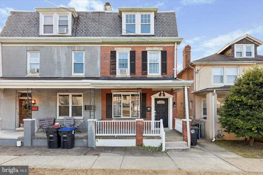 Check out this beautifully updated and meticulously maintained large twin home in the heart of downtown Conshohocken! A cozy covered porch welcomes you at the front entrance, leading into a spacious living area with newer hardwood flooring that spans the entire first floor. The living room flows seamlessly into the formal dining area, which opens up to a fully renovated kitchen featuring soapstone countertops, a large quartz-topped island, custom white cabinetry, stainless steel appliances, wainscoting, custom tiled backsplash, and ample built-in pantry storage. At the rear of the home, a hallway with wall-to-wall built-ins provides additional storage, along with a full bathroom and access to the private back deck, perfect for enjoying your morning coffee or unwinding in the evening. Upstairs, the second floor offers three spacious bedrooms, each with ample closet space, as well as a fully renovated hallway bathroom with radiant heated flooring, a glass-enclosed shower, and custom tile work. The third floor features two more bedrooms, each with its own closet, and a back stairwell leading down into the kitchen. The basement houses the laundry area and plenty of extra storage space, along with a walkout to the backyard. Fresh paint throughout the house gives it a bright and updated feel. Major updates over the years include a newer roof from 2021, a fully renovated kitchen in 2019, 15 windows replaced throughout the home, newer hardwood flooring on the main level in 2020, and newer carpet upstairs in 2020. This home is in an unbeatable location, just steps from the train station, restaurants, bars, and shopping in downtown Conshohocken. With easy access to I-76, I-476, and the PA Turnpike, commuting is a breeze. Don’t miss this incredible opportunity! Schedule your showing today!