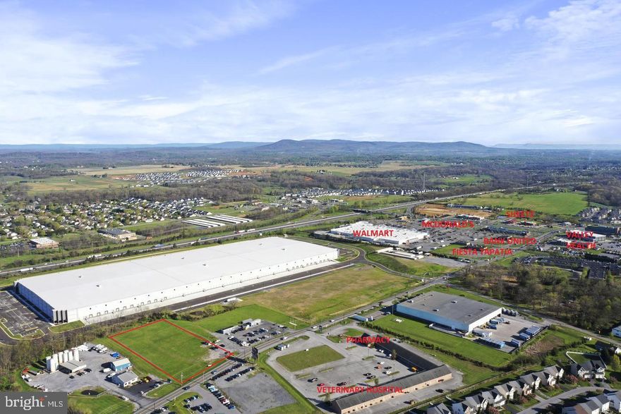 High growth area of Berkeley County, I81 Exit 20 Spring Mills, located along US RT 11 Williamsport Pike. Property includes two seperate parcels can be used jointly or individually, 1.7 acres and 1.2 acres. NO ZONING so the the uses are unlimited.