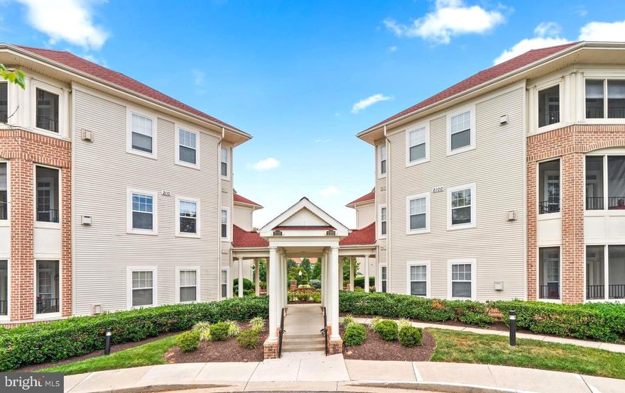 Magnificent third floor condo in a secure elevator building in sought-after Waverly Woods! As you enter you are greeted with a bright spacious open floor plan with new carpet and fresh paint.  This unit features updated modern fixtures and amenities with recessed lighting, crown moldings and tray ceilings. Entertain guests in the living room with built in shelving and a gas fireplace to cozy up in front of on a cold winter night! Wine and dine guests in the separate dining area. The kitchen features ceramic tile floors, granite countertops, tile backsplash, tons of cabinets and stainless steel appliances. The spacious Primary suite features dual closets, double vanities and a soaking tub to relax in after a long day.  A second spacious bedroom with built-ins is perfect for guests and there is a hall bathroom with a stand up shower. The large laundry room is conveniently located in the hall with a full size washer and dryer, and provides lots of room for storage. Enjoy a cup of coffee and watch the sunrise on your screened-in balcony.  Community amenities include a golf course, tennis courts, in ground pool, splash pad, and playground. One detached garage parking space included with the unit! Updates to the unit/building include a new roof (2022) and HVAC (2021). Convenient to shopping and restaurants, Old Frederick Road, Route 29 and I-70.  Don’t miss out! Schedule your showing today!