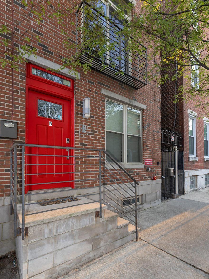 Welcome to a rare opportunity to own a condo that delivers the three things every buyer is looking for: space, privacy, and location. This impressive 2-bedroom, 2-bath residence offers over 1,600 square feet of living space and is one of only two units in the building—providing a level of exclusivity and privacy rarely found in the city. With no shared interior spaces and a private front entrance, this home lives more like a single-family property. Step inside and head to the main living level, where you’ll find an exceptionally large, open-concept living and dining area—one of the most spacious layouts available on the market. As an end unit, the home is filled with natural light from multiple windows, creating a bright and inviting atmosphere throughout. The modern kitchen features granite countertops, stainless steel appliances, and a highly functional island with additional storage—perfect for everyday living and entertaining. A striking open-riser staircase enhances the home’s airy feel as you move to the next level, where you’ll find a convenient laundry area and a full bathroom. The second bedroom, located at the rear, offers generous space and large closets. At the front of the home, the primary suite serves as a true retreat, complete with high ceilings, custom closets, and a beautifully designed, light-filled en-suite bathroom. One more level up reveals a standout feature: your private rooftop deck with sweeping city views. Whether hosting friends or unwinding after a long day, this outdoor space offers an incredible setting that’s hard to match. As a newer construction property, this home includes modern conveniences and safety features such as sprinkler and fire alarm systems and a security system (ready for activation), delivering both comfort and peace of mind. The location ties it all together. Situated near the vibrant corridors of Fairmount, Ridge, and Girard Avenues, you’ll enjoy easy access to restaurants, cafes, and local shops. Public transportation options—including bus and trolley lines—are just blocks away, along with an Indego bike station. You’re also within walking distance to Center City and the expansive green space of Fairmount Park. This is city living at its finest—spacious, private, and elevated with incredible rooftop views.