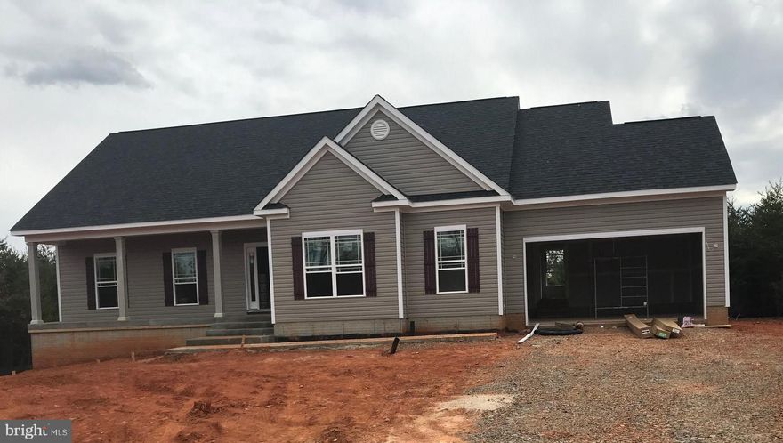 READY IN 45 DAYS!   Brand new OPEN floor plan - popular rambler floor plan with 3' wide doorways and split bedroom layout.  Luxury vinyl plank flooring, granite counters and more.   4+ acres level land.  Call for more information.  4 acres of privacy!!!