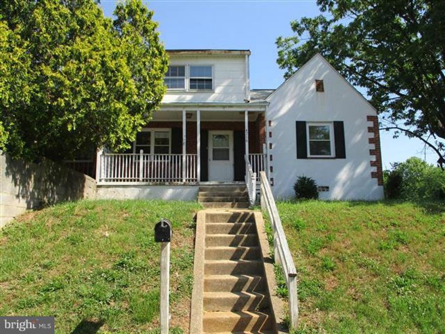 This Duplex home in Elmwood offers two main level bedrooms and full bath. Walk up stairs to attic for extra storage or bonus room. Hardwood floors on main. Nice size kitchen with lots of cabinet space. Covered from porch and lots of room in the back yard. Close to schools and shopping. Easy access to beltway, downtown Baltimore and Tunnels. Agents view general remarks for details.