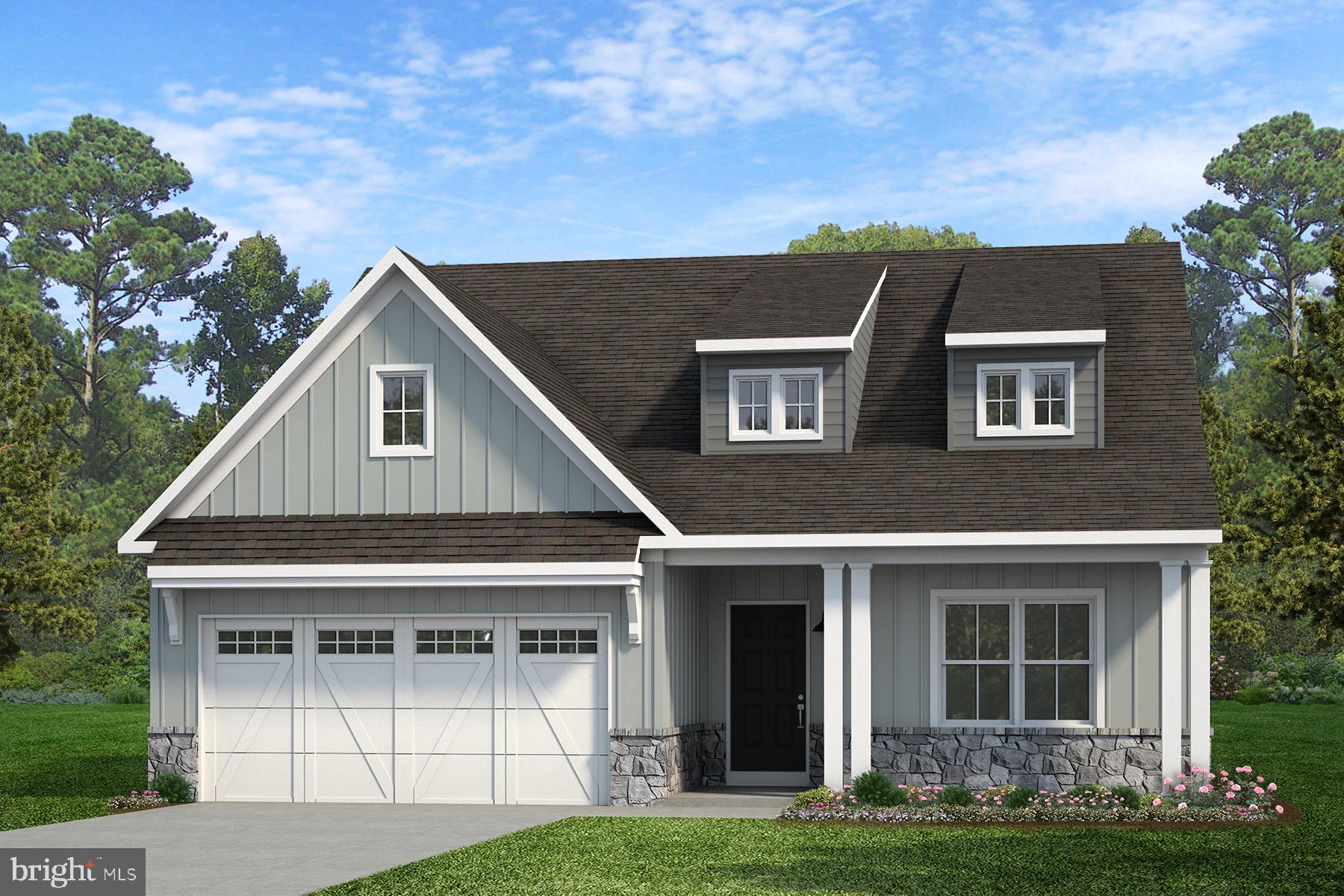 Welcome to Kensington - a vibrant community of new construction homes in the heart of York County, PA. With over 200 homesites at the completion of the community, ranging up to 0.25 acres in size, Kensington offers something for everyone. Nestled in Red Lion, Kensington is surrounded by lush greenery and rolling hills. With several homesites bordering trees or open green space, you'll enjoy the peace and tranquility of suburban living while still being just a stone's throw away from all the amenities you need. Located not far from Route 30 and I-83, the town offers a wide range of recreational opportunities, including parks, hiking trails, and community events, making it the perfect place to call home for families and outdoor enthusiasts alike. Kensington offers a variety of customizable floorplans, each with over 10,000 structural and decorative customizations. Looking for more customization? Additional changes are available through our Design Time option. Your Designer will be with you every step of the way to help bring your vision to life. Our quality homes are backed with an industry-leading 20-year warranty structural warranty. Learn more about how Keystone Custom Homes are 80% more efficient than used homes and 50% more efficient than other new homes.
Step inside the Caldwell floorplan! The exterior features a front porch and three elevation options, the Farmhouse, Traditional, and Heritage. Inside the Foyer you are greeted by two bedrooms, and a Family Bathroom. As you continue, you reach the entry area from the garage with a Laundry Room. Continuing into the home you meet the Kitchen, Family Room, and Dining Room all in one cohesive space. This floorplan also features a first floor Owner's Suite and full Bathroom along with a walk-in closet.