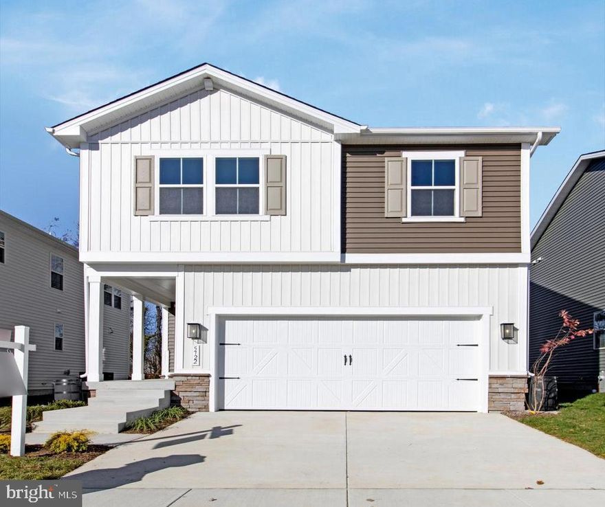 WITH RATES BELOW 5% YOU CAN BUY THIS BRAND-NEW HOME READY FOR IMMEDIATE OCCUPANCY FOR THE SAME P&I PAYMENT AS A $570,000 RESALE! This brand-new 4-bedroom, 3 1/2 bath Lynette by Richmond American Homes. The main floor of this charming Lynette plan offers an inviting great room with an electric fireplace, mantel, stunning floor to ceiling tile, Mohawk luxury vinyl plank floors on the main level, 9' ceilings with 8' doors, a powder room, and a gourmet kitchen with a convenient island, quartz countertops throughout, backsplash, pantry with wood shelves.  Beautiful Oak Stairs take you to the top floor, you’ll find four elegant bedrooms, including an impressive primary suite showcasing a roomy walk-in closet and a deluxe bath with double sinks. A secondary bath, top floor laundry room, 2-garage with electric vehicle charging station, video door bell, smart locks, smart thermostat for energy efficiency, concrete driveways-sidewalks throughout the community, and last but not least a finished basement with 9' ceilings, rough-in for wet bar with a full bathroom complete this home. Enclave at Arundel Hills is an exciting new community in Glen Burnie. It offers easy access to major employers in Baltimore, Annapolis, and Washington D.C. via I-695 and I-97, and is located just minutes from Fort Meade. Residents can also appreciate close proximity to BWI, countless dining options and minutes to waterfront restaurants, and entertainment options. Choose from an attractive array of single-family homes, each boasting the designer details and in-demand features today’s homebuyers are seeking! Model is OPEN but visitors are encouraged to call ahead to be guaranteed a dedicated appointment.