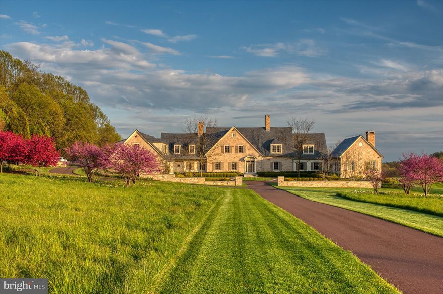 This expertly crafted Chester county estate is prized for its rolling hills and scenic landscapes. Built by local renowned builder Griffiths Construction, Wind Hill is a 60-acre sanctuary inviting you to escape to an extraordinary lifestyle.   A 5-bedroom main residence with primary suite on the first level is supported by a guest home, independent office and magnificent barn. Worlds away yet easily accessible from the Eastern States and major city centers by rail or road.