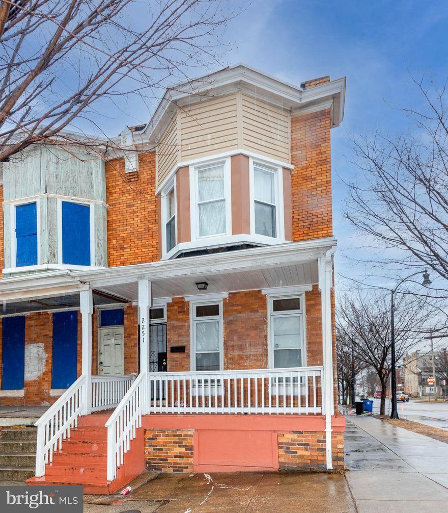 List price to be opening bid at online only auction.  Online Auction Only! Bidding begins Saturday, March 29th & ends Thursday, April 3, 2025 at 2:00pm.   This is your opportunity to purchase a brick end-of-row townhouse in the desirable Westport neighborhood, featuring 3 bedrooms and 1 bathroom, with spacious rooms that includes 1,564+/- sq. ft. of above-ground living space (per SDAT). This property is currently not occupied, making it a great option for a rental property. The main level boasts an open floor plan with a dining room, living room, eat-in kitchen, and laundry room, while the upper level includes 3 bedrooms and a full bathroom. The unfinished lower level houses the mechanical systems for the home and offers a walk-out to the backyard. Additional features include central A/C, ceiling fans, a security door over the front entrance, a fenced backyard, a front porch, laminated wood floors, washer/dryer hookups, a sump pump, a small deck in the backyard, and more. Recent updates, as shared by the seller include: • replaced furnace in December 2024 • replaced carpet floor with laminated floor on the upper level in 2024 • Freshly painted in 2024 • installed new HVAC compressor unit in 2023. Location highlights: The home is conveniently located near major transportation routes like I-95 and MD 295, and offers a view of the Downtown Baltimore skyline. A few blocks away, you'll find the Middle Branch Bay on the Patapsco River, and within a short distance, enjoy Horseshoe Casino, M&T Bank Ravens Stadium, Oriole Park, as well as various restaurants, hospitals, and more.