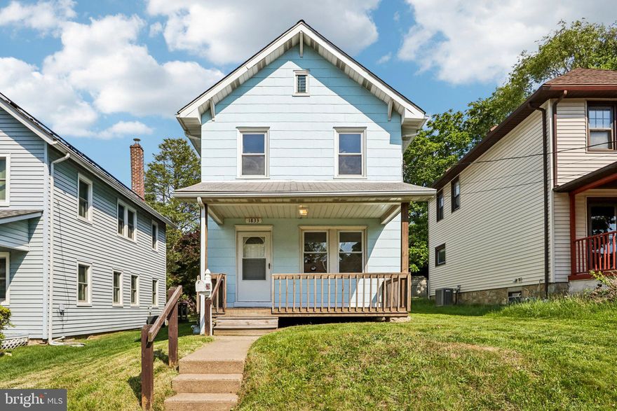 Welcome to 1833 Fairview Avenue, a classic two-story in the heart of Willow Grove with a modern interior. Updated finishes run throughout while the home preserves the character that gives older properties their charm. The first floor flows from a bright living room into a separate dining room and back to the kitchen, with a powder room tucked off the dining space. The kitchen is the showpiece: shaker cabinets, granite counters, full stainless appliance package, subway tile backsplash, and a rear door opening to the backyard. Wide-plank LVP flooring runs throughout the main level, with a clean, neutral palette ready for any style. Upstairs you'll find three bedrooms and a full bath finished in tile with a soaking tub and mosaic accent. The primary is a generous 16 x 10 with windows on two sides. Two additional bedrooms share the hall bath, and a hall closet adds storage. The full unfinished basement runs the footprint of the home, offering high-ceiling storage and easy expansion potential. A covered front porch sets up morning coffee, and a rear three-season porch opens to a fully fenced backyard with a storage shed. Abington School District. Walkable to Willow Grove Park Mall, the SEPTA Willow Grove station, and the dining and retail along Easton Road. Central air, gas heat, public water and sewer. Waiting for its next owner.