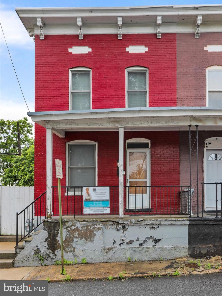 Welcome to 1 Leroy St -- a solid 3-bedroom, 1-bath half duplex within the City of Hagerstown. Main level features a bright living room, separate dining room, convenient laundry, and kitchen with all appliances. Upstairs you'll find the full bath, and all bedrooms that are carpeted with hardwood flooring underneath. Enjoy a fully fenced backyard -- perfect for pets, play, or gardening. Permit parking is available next door at no cost, with additional on-street parking options. Sold strictly as-is. Convenient location near stores, shopping, and dining. Don't miss out on this opportunity -- schedule your showing today!