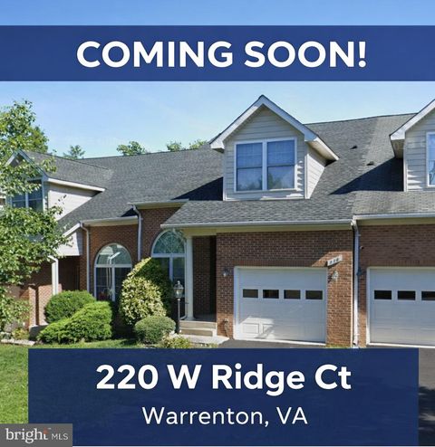 220 W RIDGE COURT WARRENTON VA 20186
