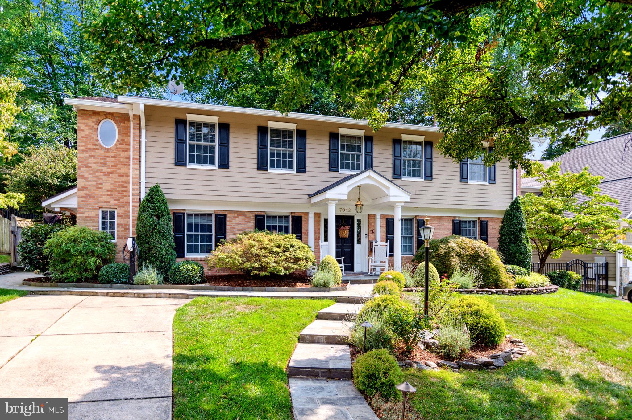 Rare Opportunity!! ***Superb Location*** Gorgeous Split Level sought-after Burning Tree Village neighborhood, minutes to downtown Bethesda and Washington DC, inside the Beltway. Featuring 4-level, 4 Bedroom, 3.5 Bath and a spectacular picturesque landscaped lot, this home offers an exceptional living both indoors and out. The marble /ceramic tiled flooring foyer ushers you into this magnificent residence. The large Living room with walls of custom built-Ins and a stylish French door leading to the well appointed mudroom at the 2nd entrance on the side. There is the coveted In-law suite on the entry level. The heart of this home is undoubtedly the main level, where no detail has been overlooked. Elegance meets functionality in the formal Dining room with tasteful beam ceiling and chair rail moldings. The lustrous gleaming wood floors and recess lightings run throughout. The Family room has a converted gas fireplace with stylish wood mantel and brick wall exuding warmth and sophistication. The expensively remodeled kitchen features wide-plank luxury porcelain flooring, newer stainless steel appliances, including the new 2023 LG refrigerator, high end cabinetry with curio glass doors, high level quartz countertops and backsplash & peninsula island with seatings for 4. The sunroom has dramatic soaring vaulted ceilings, skylights. The upper level presents a masterfully reimagined primary bedroom with tray ceilings, a walk-in closet with organizers, a full bathroom with heated flooring for luxury living and welcomes ample natural light through an added window. The secondary bedroom has a stylish Murphy Bed that provides comfort and flexibility. The cozy recreation/theater room offers a space for relaxation and entertainment. The music studio offers flexibility to be used as a gym or an office with walk-up stairs to the relaxing backyard. The backyard is just phenomenal: What a gorgeous, one of the kind, breath taking paradise! You will see a magnificent beech tree hundreds years old so well positioned to show its elegance and beauty! The extensive composite deck(2020) and flagstone patio, inviting you to embrace the outdoor living in this extensive landscaped, fully fenced backyard surrounded by the spectacular outdoor lightings in the evening. There is a newly installed EV charger by the DW, Location, Location, Location! An Exceptional home conveniently located in the sought-after Whitman school cluster, minutes from downtown Bethesda and Washington DC.