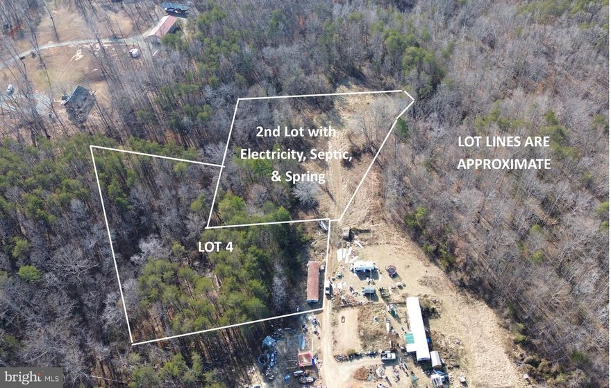 Enjoy country living on 2 parcels totaling 3.965 acres. There is a 3-bedroom conventional septic in place,  spring water available for your home, electricity on site, and a level building area, making your future home a smooth and quick process. The parcel is located off Byrd Mill Rd, making the location very convenient.  Manufactured homes are welcome. The parcel must be viewed with your REALTOR.