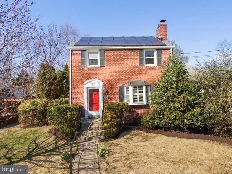 Welcome home to this light filled expanded colonial!!  What a great house.  Formal living room with custom bookshevles, brick fireplace and bay window.  Large dining rooms opening to an addition that could be used as an inlaw suite with full a ceramic bath and access to the backyard deck.  The kitchen features  stainless steel appliances and new flooring.  This lovely home has just been repainted and the oak hardwood floors refinished.  The upper level has three bedrooms and a ceramic bath.  The lower level features a family room with new carpeting, full bath and plenty of storage.  Wonderful large private, lush and flat backyard.  Perfect for a family BBQ.  The location is awesome and close to Forest Glen Metro and the beltway.  Don't miss this classic home in the heart of everything!!