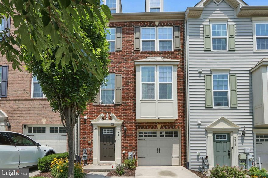 Very well maintained 3 bedrooms and 3.5 baths brick front garage townhome in Howard Square.  Entire house flooring has been updated with hardwood and LVP.  Stainless Steel appliances, 42" tall cabinets, island, granite tops for kitchen area.  Lower level recreation room with a full bath can be served as a guest room.  3 bedrooms in upper level with laundry closet.    Strong employment and credit reference are required.